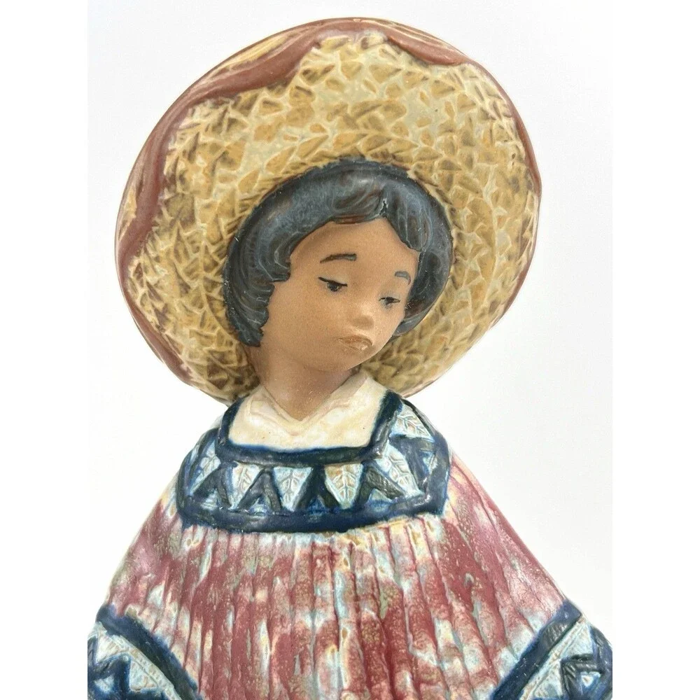 Lladro Pedro With Jug 2141 Gres Mexican Boy Figurine Retired Spain Vintage